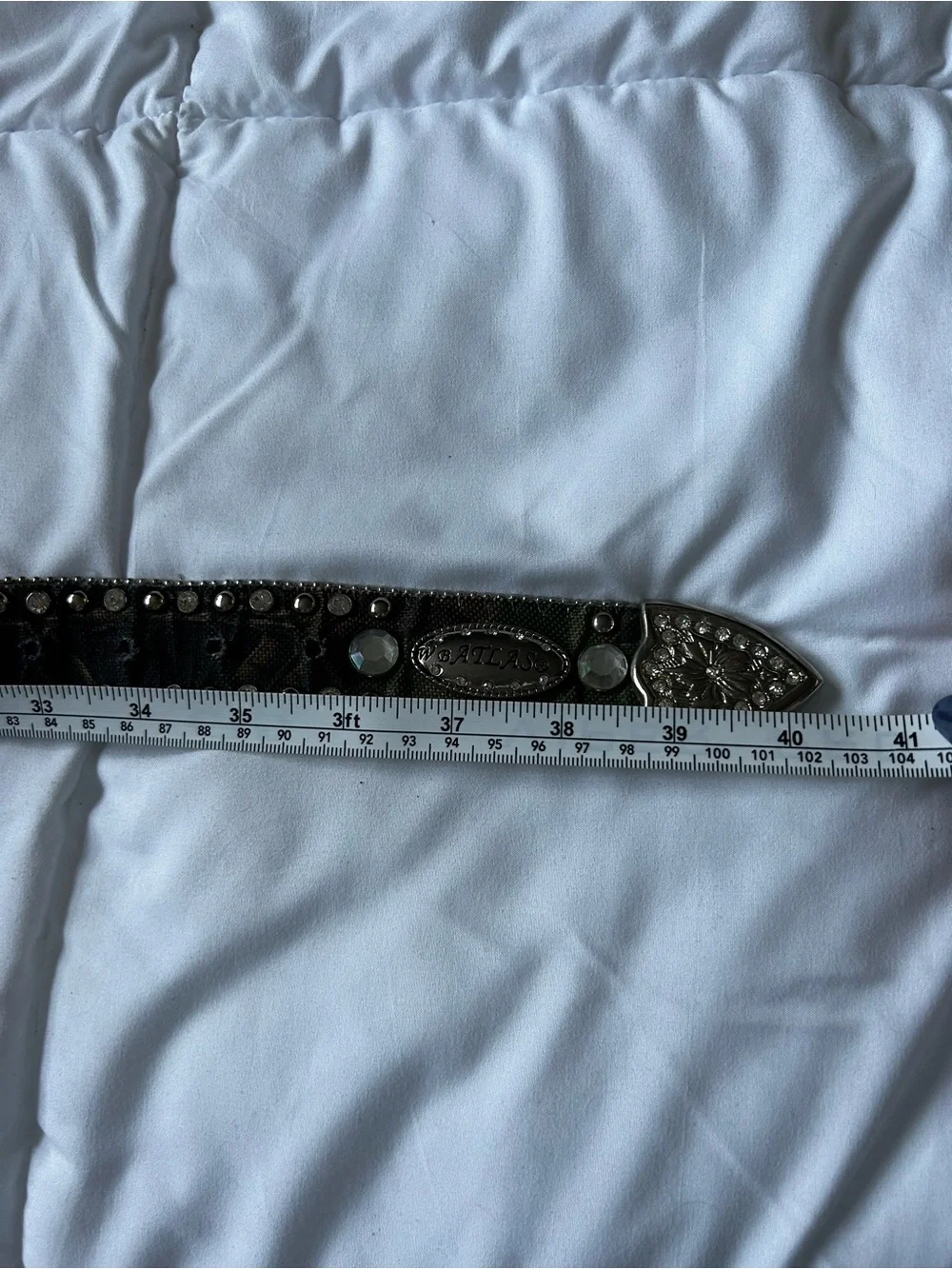 Western Camouflage women’s Belt with Silver Buckle